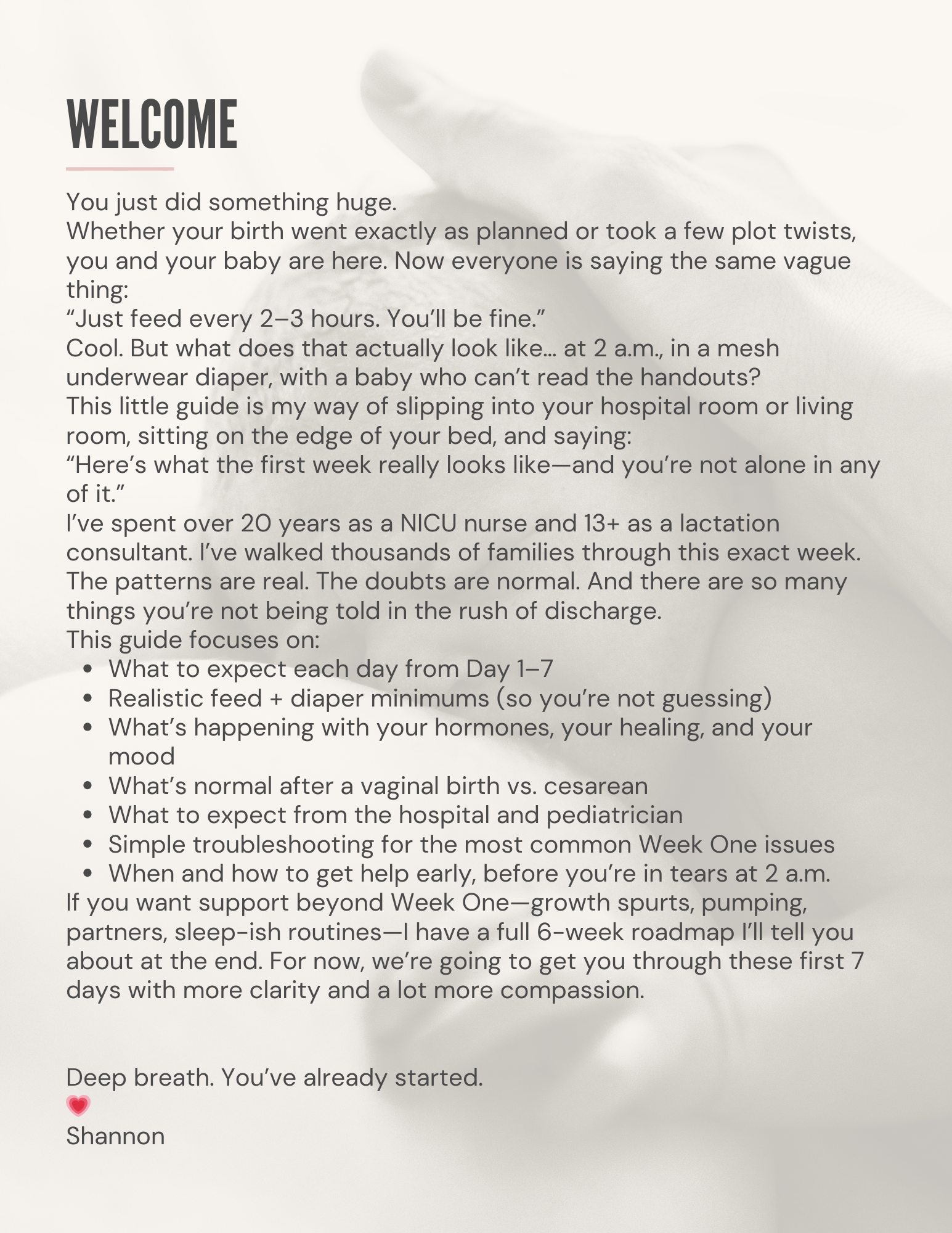 The First 7 Days Breastfeeding Survival Guide