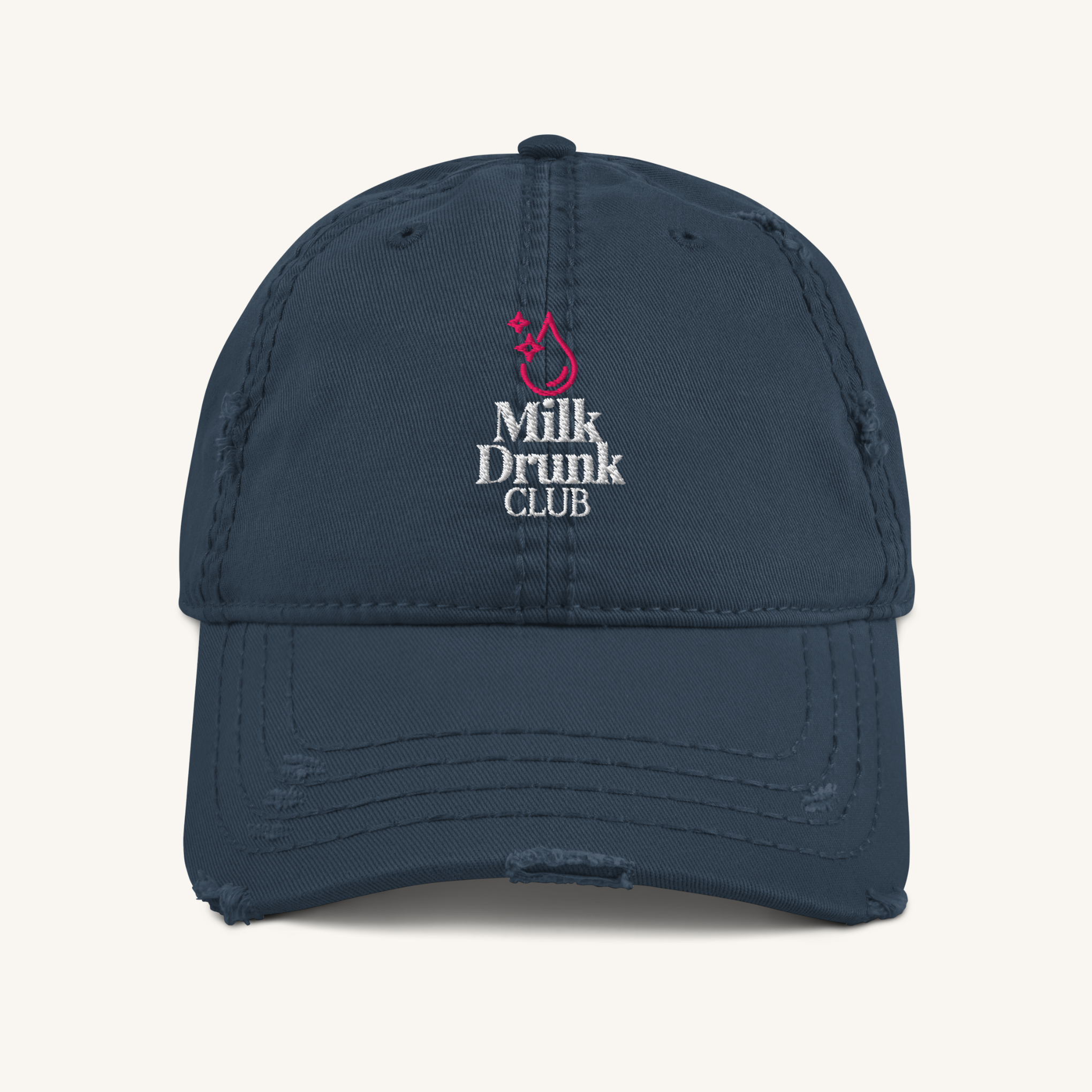 Milk Drunk Club Distressed Hat Milk Drunk Club