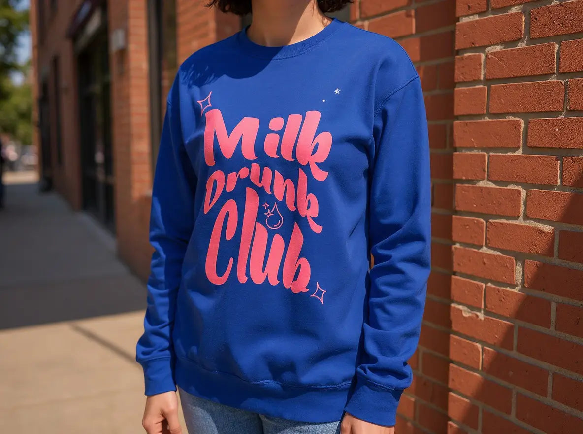 Milk Drunk Club Crew Neck Sweatshirt Milk Drunk Club