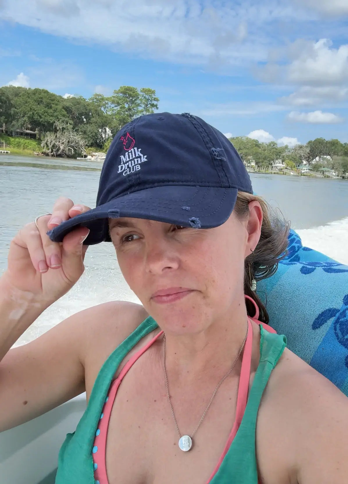 Milk Drunk Club Distressed Hat Milk Drunk Club