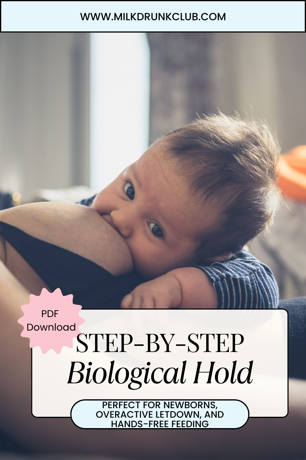 Laid-Back Breastfeeding Position Guide (Digital Download) Milk Drunk Club