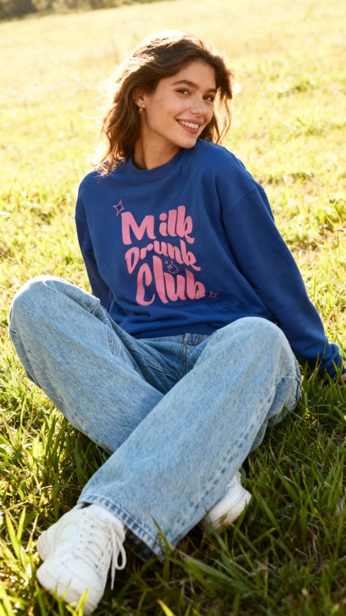 Milk Drunk Club Crew Neck Sweatshirt Milk Drunk Club