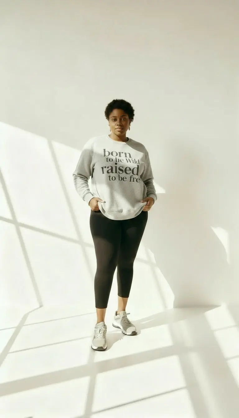 Born to Be Wild, Raised to Be Free Sweatshirt Milk Drunk Club